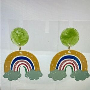 Colorful Rainbow Earrings for Kids